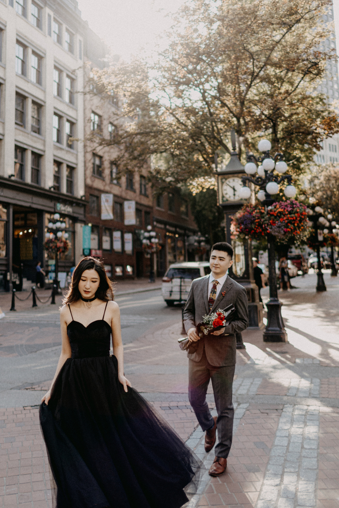 Pre wedding black clearance dress